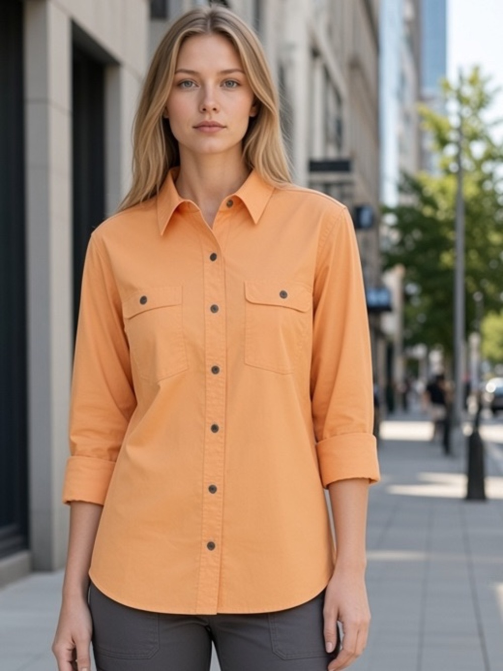 NWT Wrangler Riggs Workwear Women's Vented Button Down Work Shirt